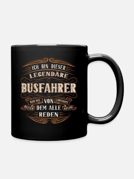 Busfahrer ich bin dieser legendäre Busfahrer - Tasse einfarbig - Schwarz