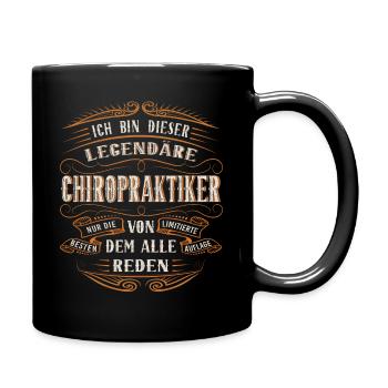 Chiropraktiker ich bin dieser legendäre - Tasse einfarbig - Schwarz - Rechts