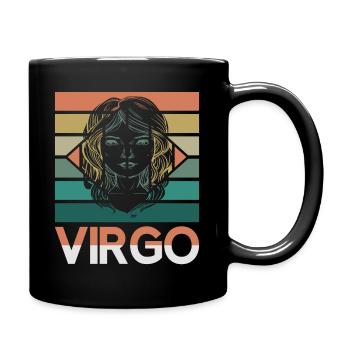 Signe du zodiaque Vierge Astorolgie Horoscope Signe - Mug uni - noir - Droite