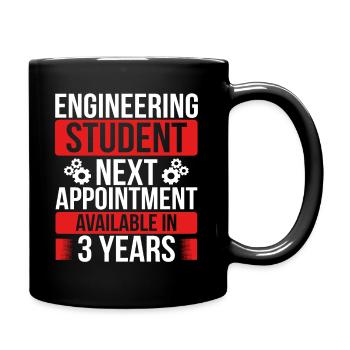 Engineering Student Study Engineering School - Tasse einfarbig - Schwarz - Rechts