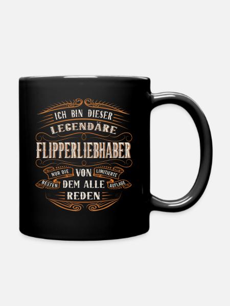 Flipper-liebhaher ich bin dieser legendäre Flipper - Tasse einfarbig - Schwarz