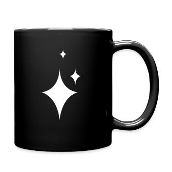 White Star Gift Idea - Full Colour Mug - black - Right
