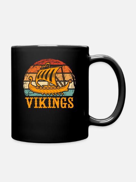 Wikinger - Tasse einfarbig - Schwarz