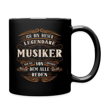 Musiker ich bin dieser legendäre Musik - Tasse einfarbig - Schwarz - Rechts