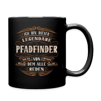 Pfadfinder ich bin dieser legendäre Pfadfinder - Tasse einfarbig - Schwarz - Rechts