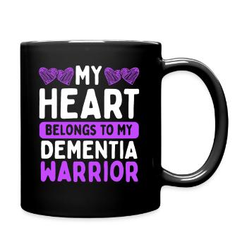 Sensibilisation à la démence Dement Alzheimer’s Warrior - Mug uni - noir - Droite
