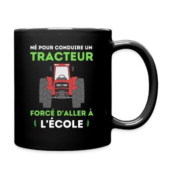 Tracteur Garçons Enfant Agriculteur Fermier - Mug uni - noir - Droite