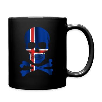 Drapeau de l’Islande - Mug uni - noir - Droite
