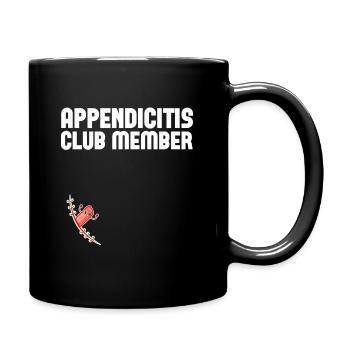 Appendicitis Club Membre Drôle Chirurgie de l’appendice - Mug uni - noir - Droite