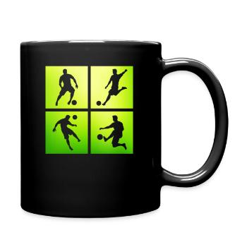 Football Footballer - Full Colour Mug - black - Right