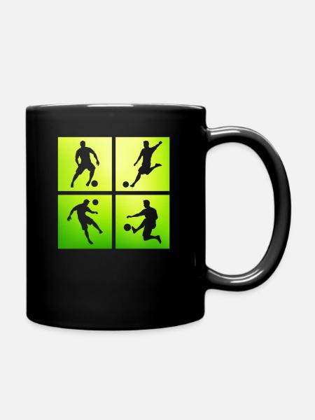 Football Footballer - Full Colour Mug - black