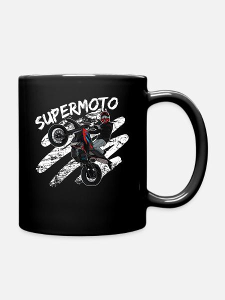 Supermoto / Supermotard / Supermoto Wheelie - Tasse einfarbig - Schwarz