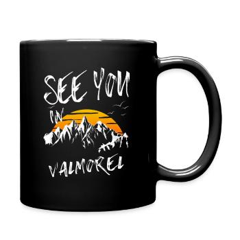 Valmorel France randonnée et ski - Mug uni - noir - Droite