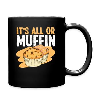 Cuire au four Muffin Pun C’est tout ou - Mug uni - noir - Droite