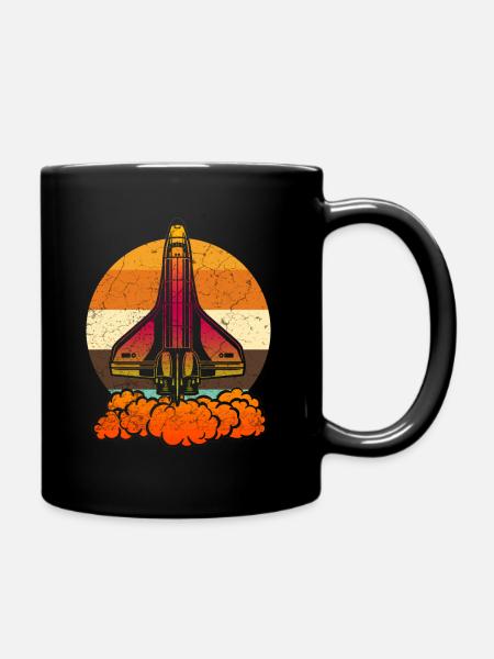 Space Shuttle - Tasse einfarbig - Schwarz