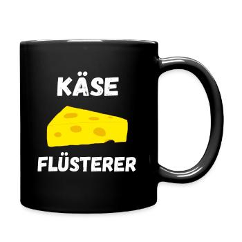 Käse Flüsterer Löchriger Käse Gouda Edamer - Tasse einfarbig - Schwarz - Rechts