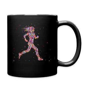 Jogging Runner Marathon - Mug uni - noir - Droite