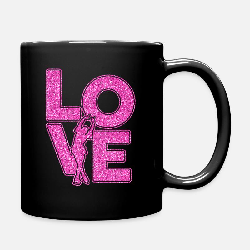 Eiskunstlauf - Tasse einfarbig - Schwarz