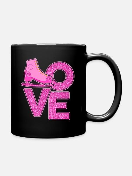 Eiskunstlauf - Tasse einfarbig - Schwarz