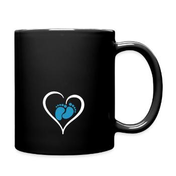 Grossesse Bébé Garçon - Mug uni - noir - Droite