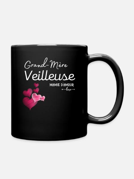 Grand mère merveilleuse cadeau mamie personnalisé - Mug uni - noir