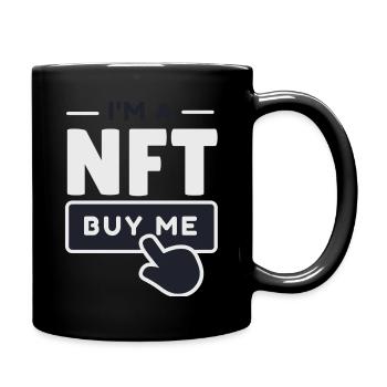 NFT - I am a NFT - Non Fungible Token, Crypto - Full Colour Mug - black - Right