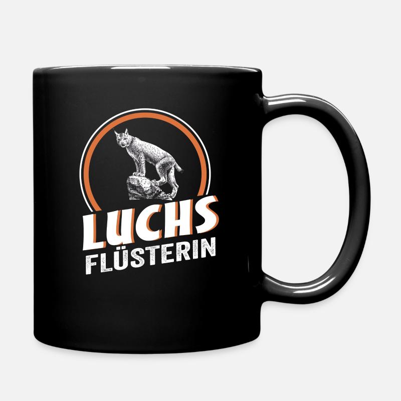 Luchs Flüsterin - Tasse einfarbig - Schwarz