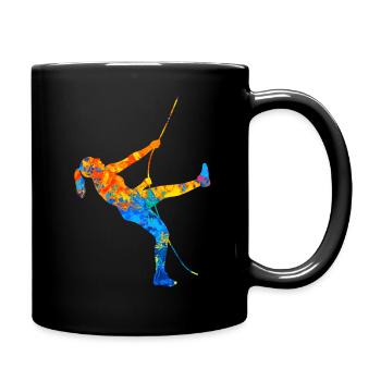 Bouldern Klettern Kletterer Boulderer Kletter - Tasse einfarbig - Schwarz - Rechts