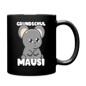 Grundschulmausi Lehramt Grundschule Lehrer - Tasse einfarbig - Schwarz - Rechts