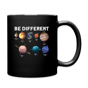 Be Different - Venus Planet Sonnensystem - Tasse einfarbig - Schwarz - Rechts
