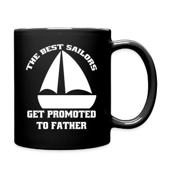 Segeln Boot Dad Segler Kapitän Papa Schiff Segel - Tasse einfarbig - Schwarz - Rechts
