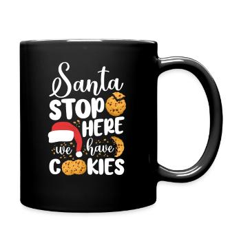 Cuire au four le biscuit de Noël Du Père Noël - Mug uni - noir - Droite