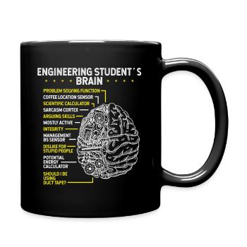 Engineering Student Future Engineer Engineering - Tasse einfarbig - Schwarz - Rechts