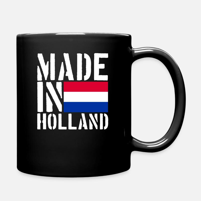 Holland Holländer Lustiger Spruch - Tasse einfarbig - Schwarz