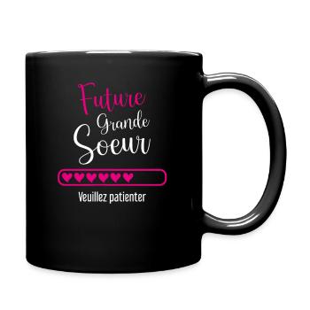 Grande Soeur Annonce Grossesse, Future Grande Soeu - Mug uni - noir - Droite