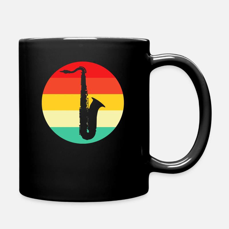 Saxophone Rétro - Mug uni - noir