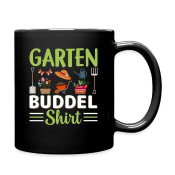 Garten Gemüse Schrebergarten - Tasse einfarbig - Schwarz - Rechts
