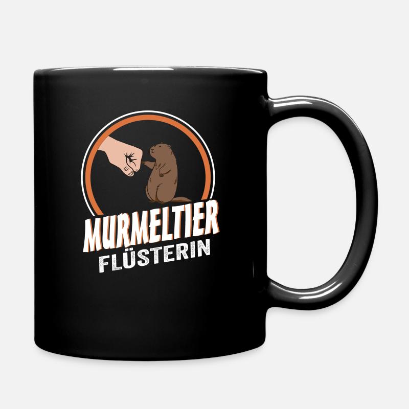 Murmeltier Flüsterin - Tasse einfarbig - Schwarz