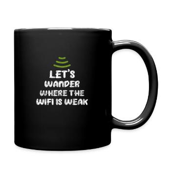 Forêt - Mug uni - noir - Droite