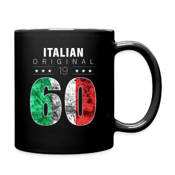 Italian Original 1960 62 Birthday Italy Flag - Full Colour Mug - black - Right