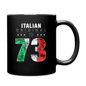 Italian Original 1973 49 Birthday Italy Flag - Full Colour Mug - black - Right