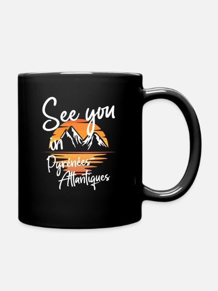 Pyrénées-Atlantiques France Ski - Mug uni - noir