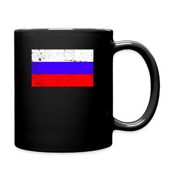 Drapeau de la Russie Vintage - Mug uni - noir - Droite
