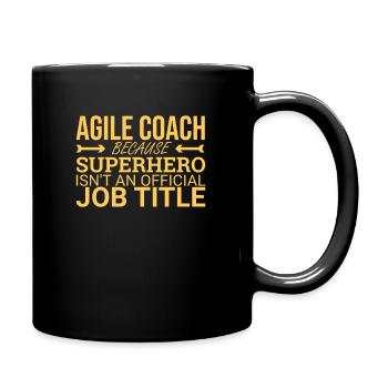 « Agile Coach Superhero | Agile » - Mug uni - noir - Droite