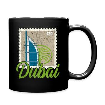 Dubai United Arab Emirates The Palm - Full Colour Mug - black - Right