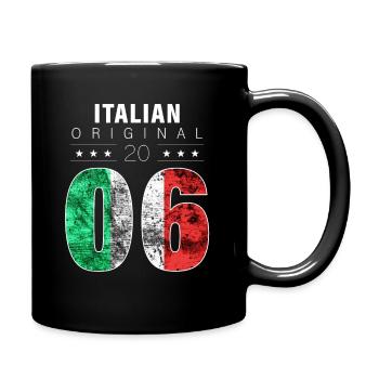 Original italien 2006 16 Anniversaire Italie Drapeau - Mug uni - noir - Droite
