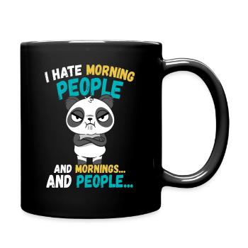 Panda Funny Animals Dictons - Mug uni - noir - Droite