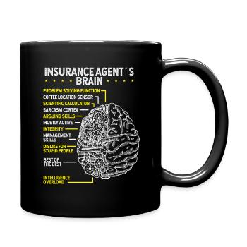 Life Insurance Agent Insurance Practice Test - Full Colour Mug - black - Right