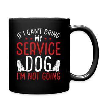 Emotional Support Dog for Service Dogs in Training - Full Colour Mug - black - Right