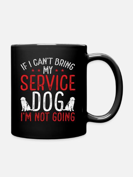 Emotional Support Dog for Service Dogs in Training - Tasse einfarbig - Schwarz
